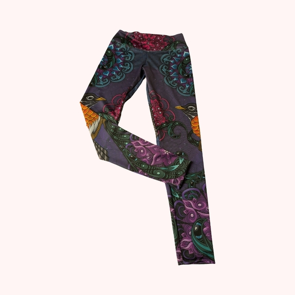 Vision Lab 3D Psychedelic Funky Colorful Leggings NWT Size XS - Picture 2 of 7